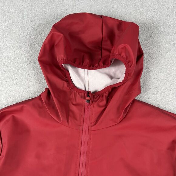 Rains Base Jacket Men’s XXS/XS Red Full Zip Hooded Long Sleeve Waterproof - Picture 2 of 16